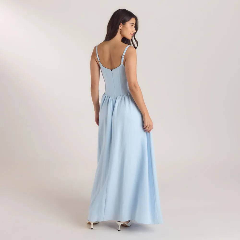 Discount Maxikleid mit Korsetterie - Kleider Und Röcke