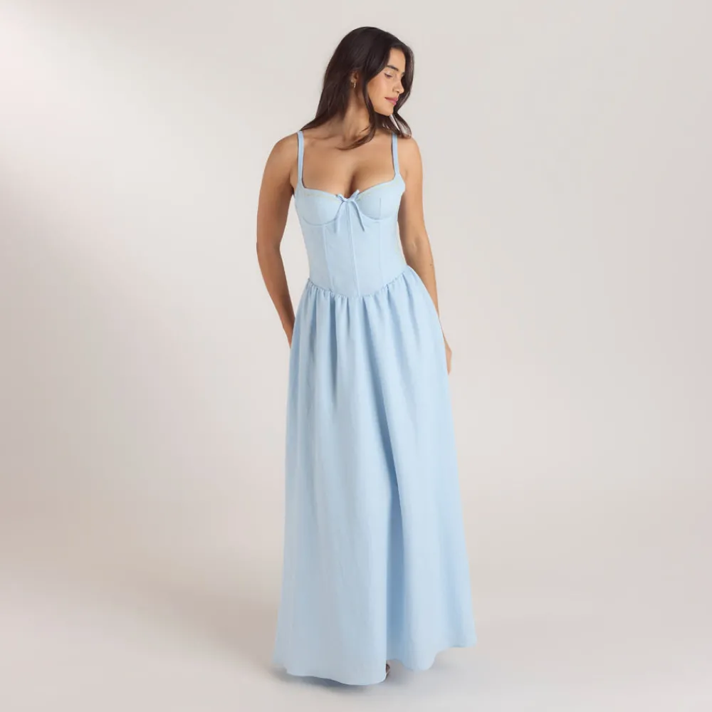 Discount Maxikleid mit Korsetterie - Kleider Und Röcke