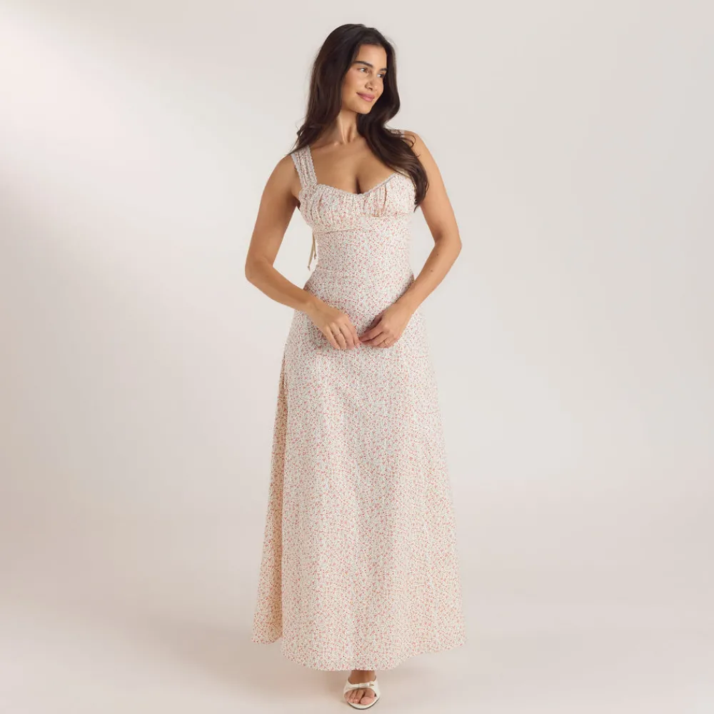 Online Maxikleid mit Korsetterie - Kleider Und Röcke