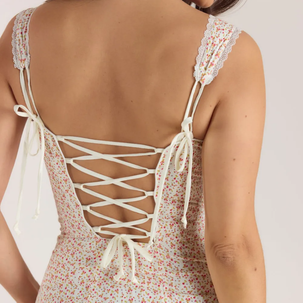 Online Maxikleid mit Korsetterie - Kleider Und Röcke