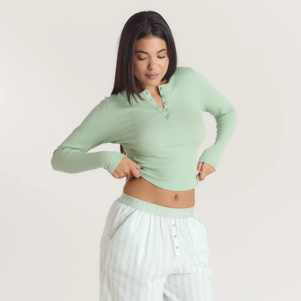 Best Mistletoe Henley Pyjamahemd - Pyjamas Sets|Pyjama-Oberteile