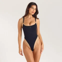 Hot Monaco Badeanzug mit Hohem Bein - Badeanzüge