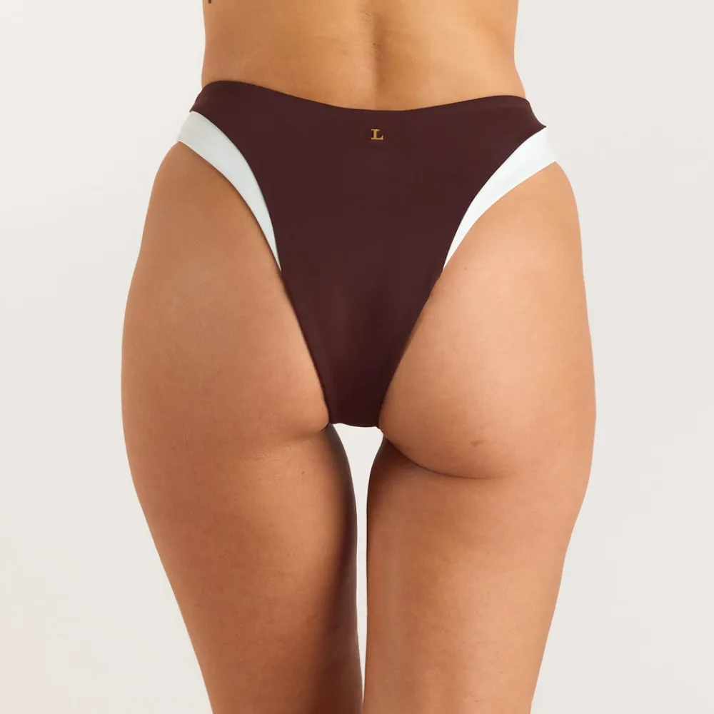 Clearance Monaco Brazilian Slip mit Hohem Bein - Bikinis