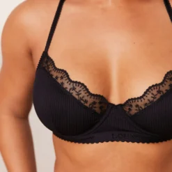 New Ribbed Balcony BH und String/Slip Set - Mit Bügel|Balcony