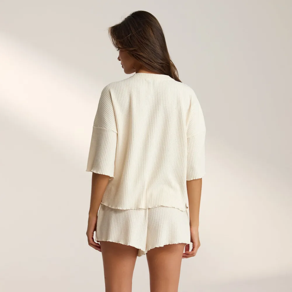 Hot Soft Waffle Pyjama Oberteil - Pyjamas Sets|Pyjama-Oberteile