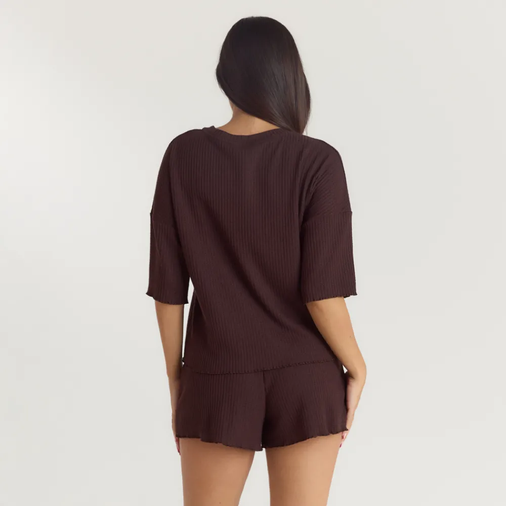 Clearance Soft Waffle Pyjama Oberteil - Pyjamas Sets|Pyjama-Oberteile