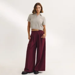 Best Taillierte Hose mit Weitem Bein - Hosen