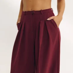 Best Taillierte Hose mit Weitem Bein - Hosen