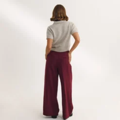 Best Taillierte Hose mit Weitem Bein - Hosen