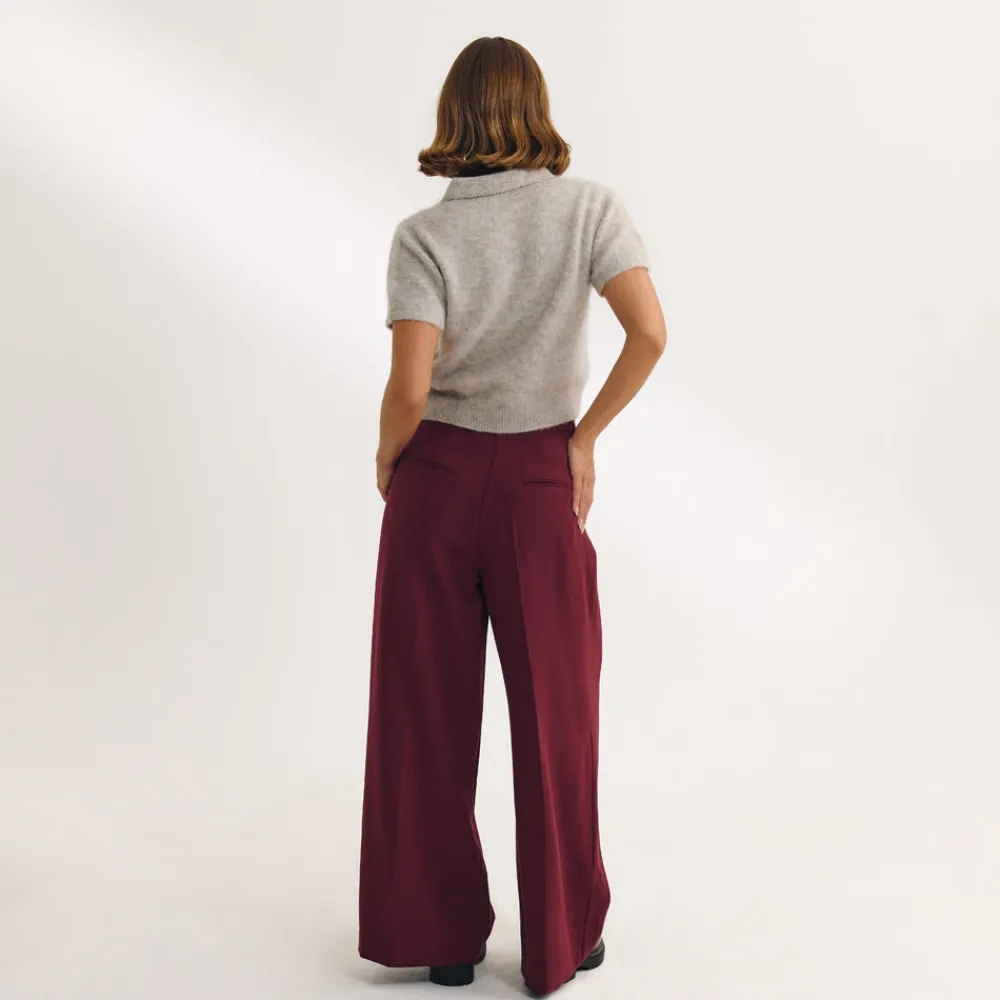 Best Taillierte Hose mit Weitem Bein - Hosen