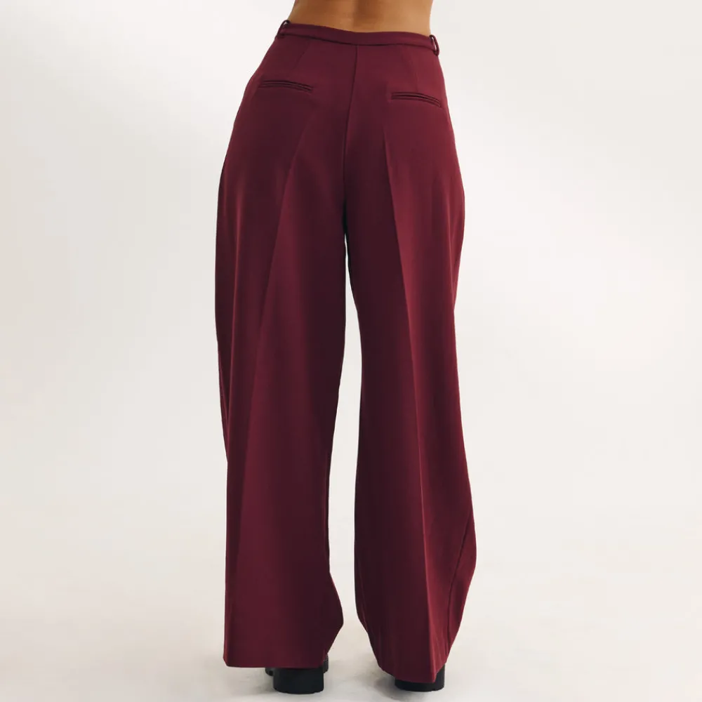 Best Taillierte Hose mit Weitem Bein - Hosen