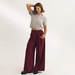 Best Taillierte Hose mit Weitem Bein - Hosen