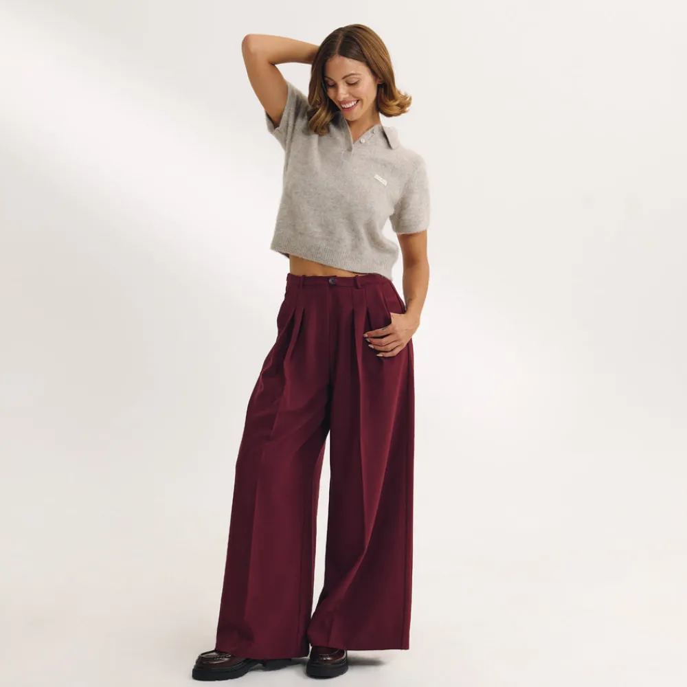 Best Taillierte Hose mit Weitem Bein - Hosen