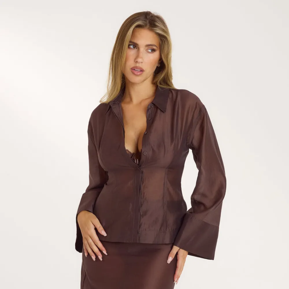 Outlet Tailliertes Transparentes Hemd - T-Shirts Und Oberteile
