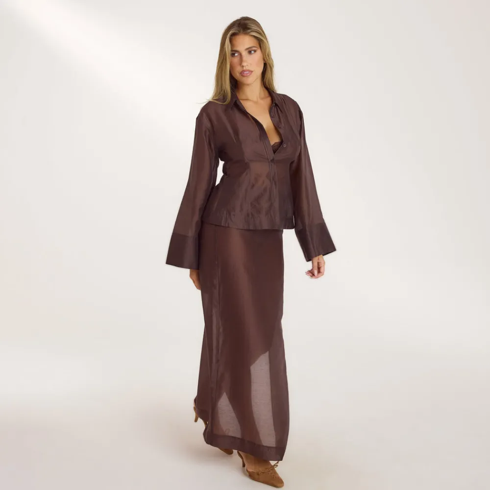 Outlet Tailliertes Transparentes Hemd - T-Shirts Und Oberteile
