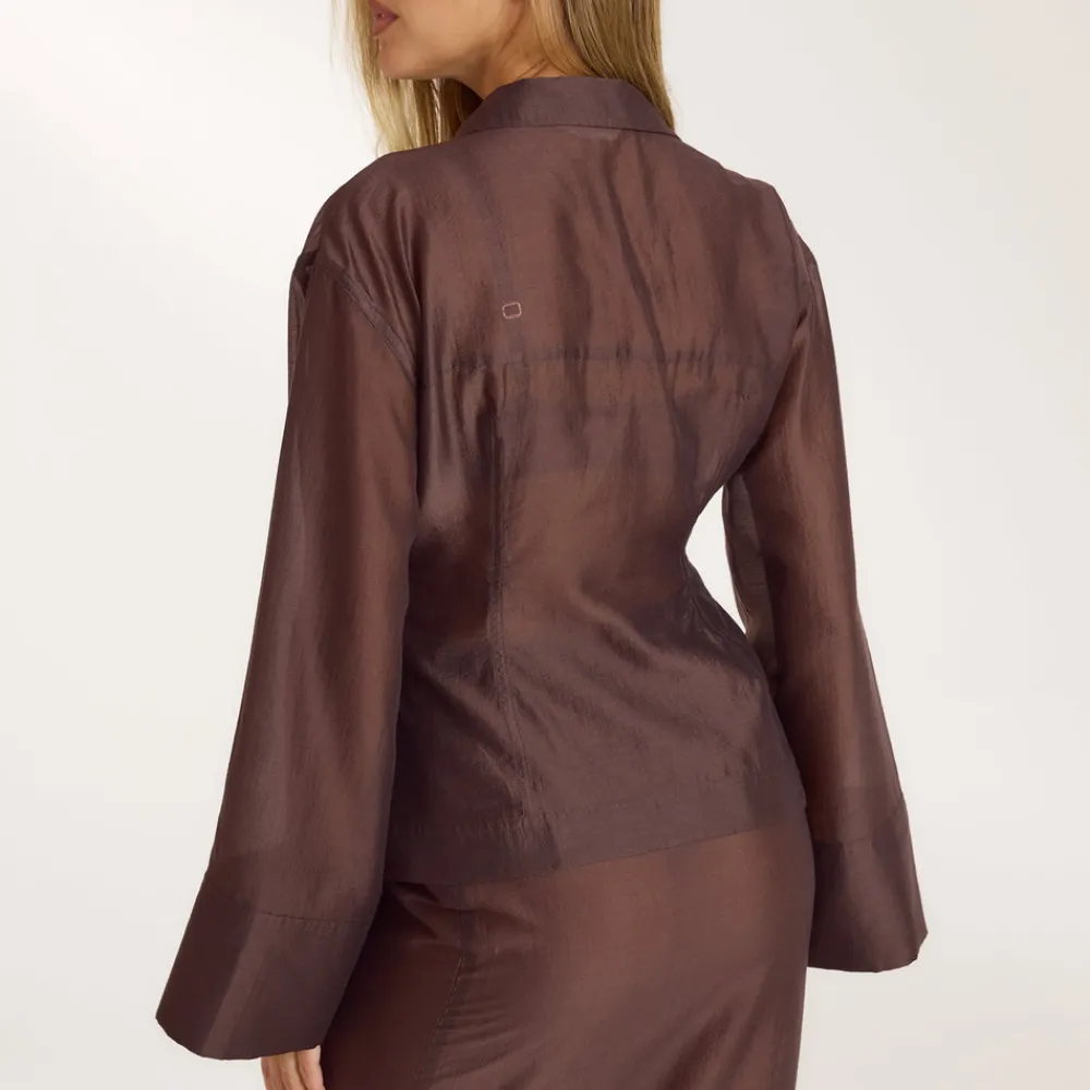 Outlet Tailliertes Transparentes Hemd - T-Shirts Und Oberteile