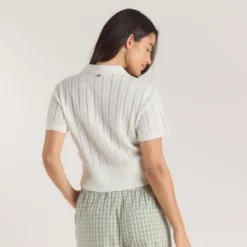 Outlet Transparentes Strick-Polo - Strickwaren