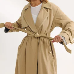 Best Trenchcoat mit Wildlederbesatz - Jacken