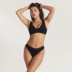 Hot Weiches Geripptes Push-Up Bralette - Ohne Bügel|Push-Up
