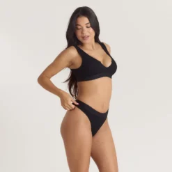 Hot Weiches Geripptes Push-Up Bralette - Ohne Bügel|Push-Up
