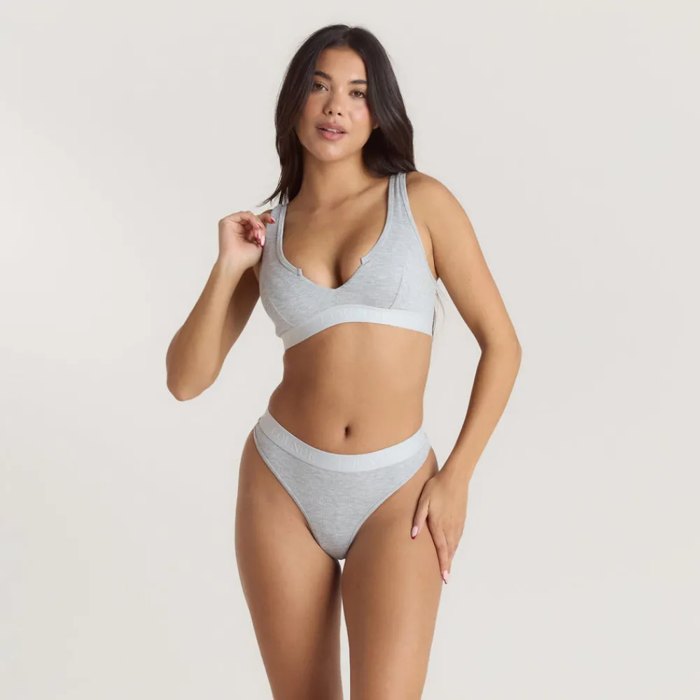 Sale Weiches Geripptes Push-Up Bralette - Ohne Bügel|Push-Up