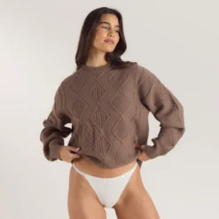 New Zopfmuster-Pullover - Hoodies Und Sweatshirts|Strickwaren