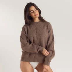 New Zopfmuster-Pullover - Hoodies Und Sweatshirts|Strickwaren
