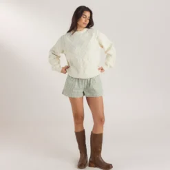 Clearance Zopfmuster-Pullover - Hoodies Und Sweatshirts|Strickwaren