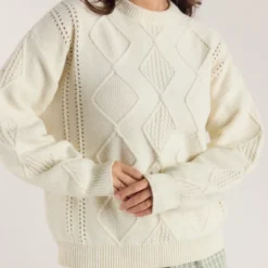 Clearance Zopfmuster-Pullover - Hoodies Und Sweatshirts|Strickwaren